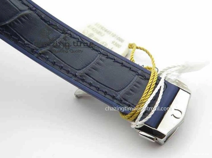0320 Planet Ocean 2016 43.5mm SS OM 1:1 Best Edition Blue Dial On Blue Leather Strap A Sophisticated 8165